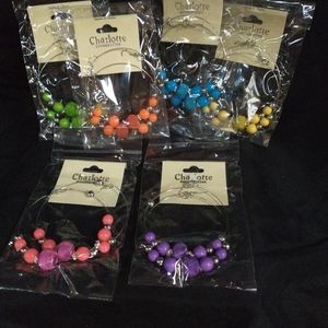 Women's fashion bling hoop earrings colored earring jewelry